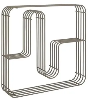 AYTM CURVA Hyldedisplay Firkant Taupe